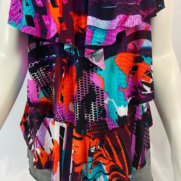 Magicsuit by Miraclesuit Cypress Rita Layered Tankini Bathing Suit Top Sz 16 NWT - Picture 3 of 8